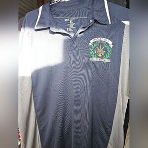 Polo shirt men blue size XL syosset co 1 026